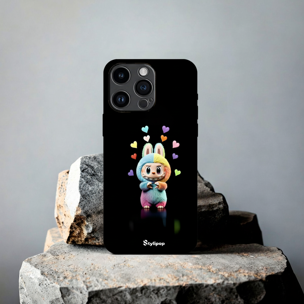 Heart Flutter Labubu Case