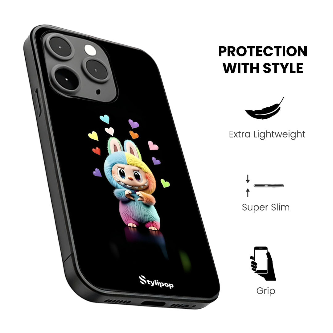 Heart Flutter Labubu Case