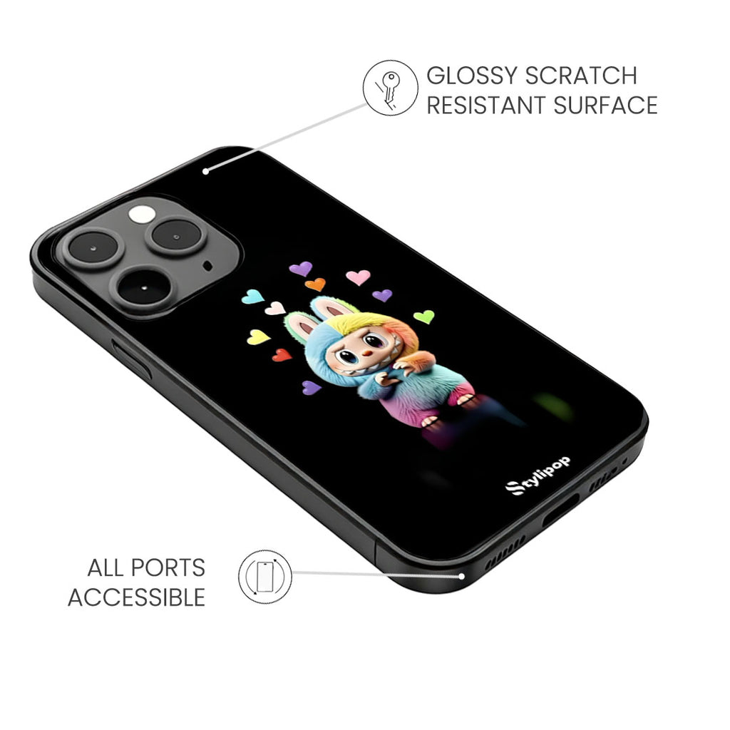 Heart Flutter Labubu Case