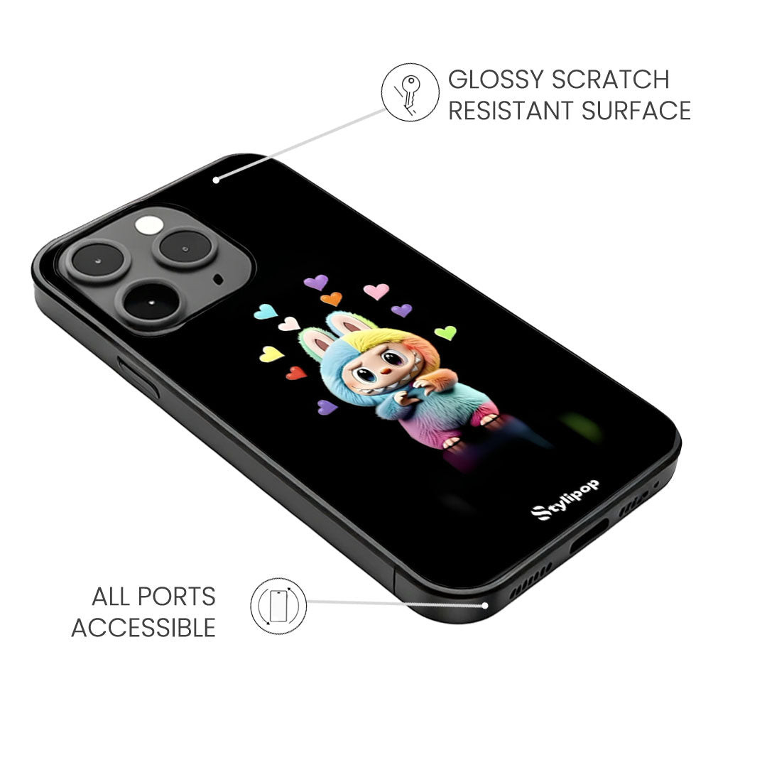 Heart Flutter Labubu Case